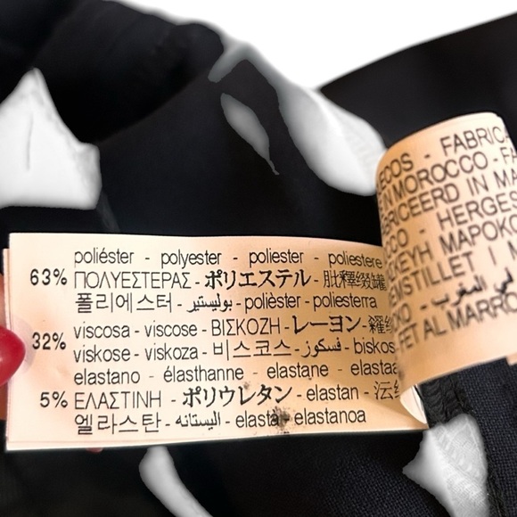 Zara Women's Balloon Fit Ankle Pants-High Waist Relaxed Fit-Dark Navy- Size XS - Picture 9 of 12